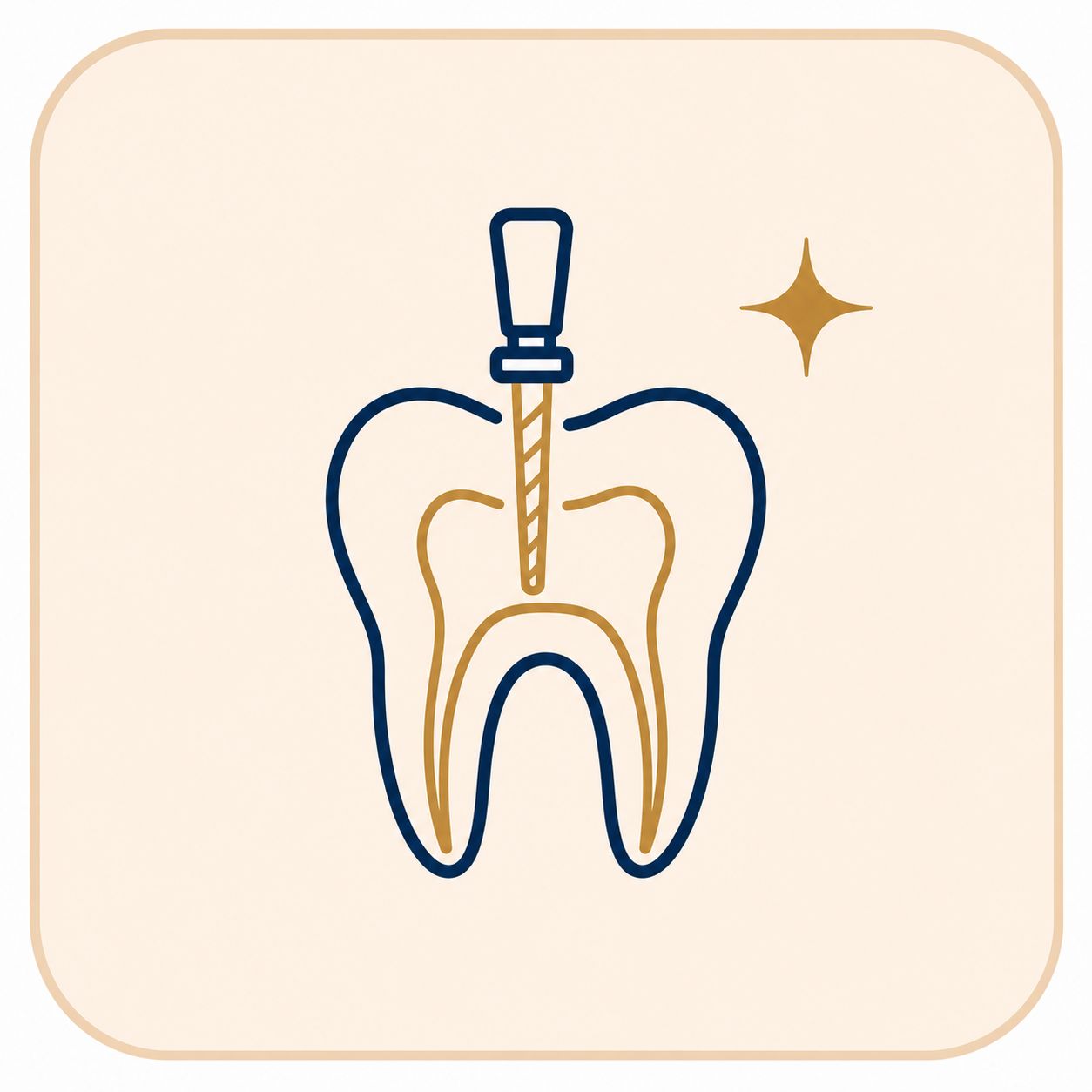 Ícone de Endodontia (Tratamento de Canal)